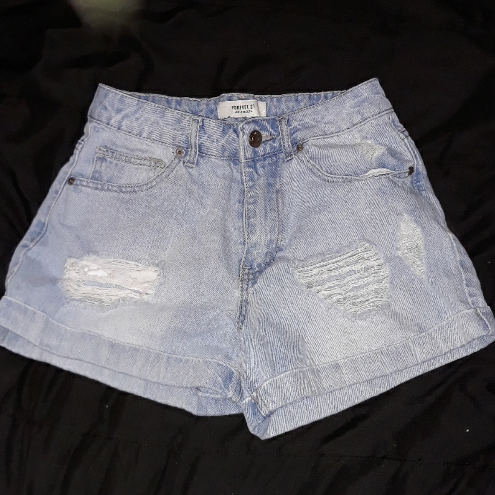 Denim shorts